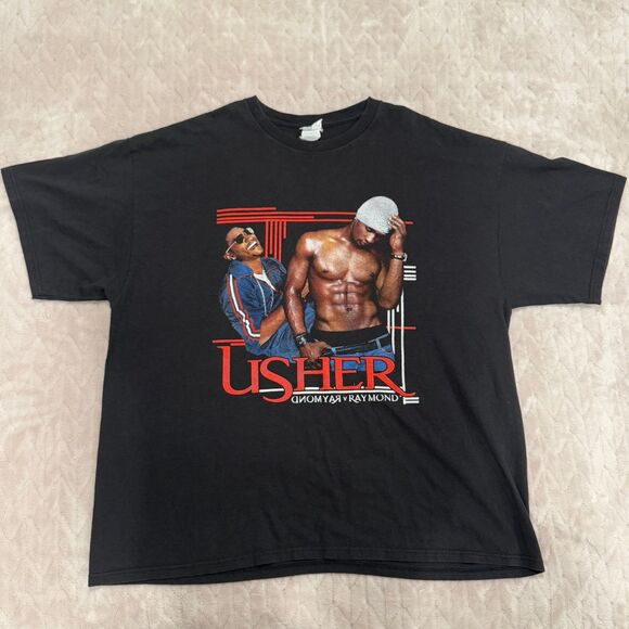 Retro 2010 Usher Rap Tee Shirt Size 2XL raymond v raymond-A - Picture 1 of 7